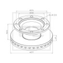 Bremsscheibe Ø 377 passend für BPW