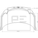 Bremstrommel Bremsengröße 420x200 passend...