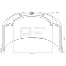 Bremstrommel Bremsengröße 420x200 passend...