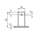 Halter für Abschleppstange LKW Traktor