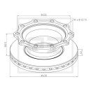 Bremsscheibe Ø 430 passend für SAF