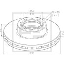 Bremsscheibe Ø 378 passend für DAF