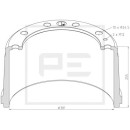 Bremstrommel Bremsengröße 381 x 220 passend...