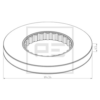 Bremsscheibe Ø 434 passend für VOLVO