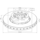 Bremsscheibe Ø 440 passend für RENAULT TRUCKS