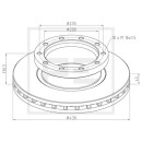Bremsscheibe Ø 430 passend für NEOPLAN