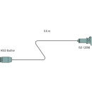 Steckdosenleitung, 2000 mm, ADR/GGVS geeignet, mit 17 poligem ASS3-Stecker / Buchse