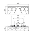 Heckleuchte Europoint II, rechts + 4 Zusatzanschlüsse
