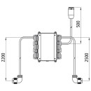 Verteiler für ASS3, 500 mm Leitung vorn mit ASS3...