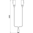 Leitung 6000mm, 2 x 7polig mit Stecker ASS2