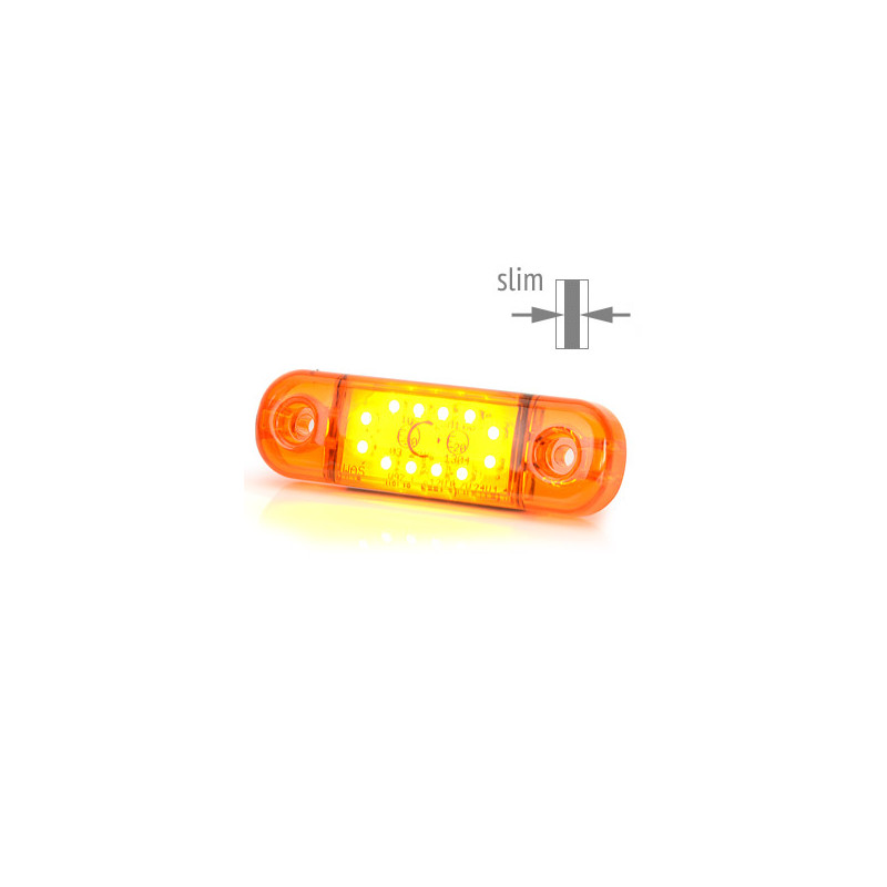 Blitzlicht led slim gelb / orange 12 - 24V