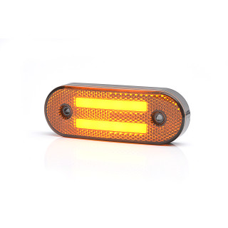 10 x LED Seitenmarkierungsleuchten Anhänger LWK Blinker Umrissleuchte  Orange 12/24V
