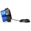 LED Kennleuchte, blau (8 Programme, blaue Lichthaube, Magnetbefestigung, Anschlussleitung 3m) Universal W112 12V-24V