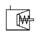 Membranzylinder Typ 12, Universal, ohne Gabelkopf, mit Faltenbalg