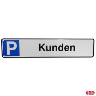 Parkplatzreservierungsschild, Parkplatzschild Kunden