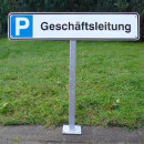 Parkplatzreservierungsschild, Parkplatzschild Besucher ohne Bohrlöcher