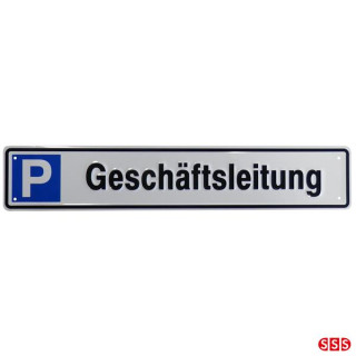 Parkplatzreservierungsschild, Parkplatzschild Geschäftsleitung passend für Halterungen 88400Z und 88401Z