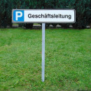 Parkplatzschildhalterung, Halterung zum Einschlagen (ohne...