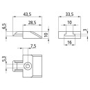 S-Line Endkappe für Airlineprofil-Ankerschiene 4002-AL