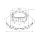 Bremsscheibe Ø 380 passend für MAN