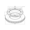 Bremsscheibe Ø 377 passend für RENAULT TRUCKS