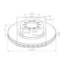 Bremsscheibe Ø 290 passend für RENAULT TRUCKS