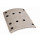Bremsbelagsatz Trommelbremse passend für MAN F90, F2000, M2000, TGA, Mercedes Benz Actros MP2, MP3
