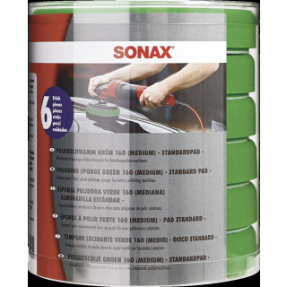 SONAX SchaumPad medium 160 -Six-Pack- 6 Stück