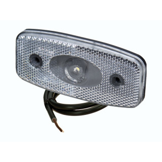 LED Begrenzungsleuchte 24 Volt, 90° Kabelanschluss, mit Rückstrahler