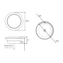 LED Blinkleuchte PRO-MINI-RING Einbauversion