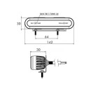 LED Kennleuchte PRO-POWER-STROBE gelb