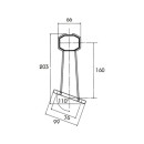 LED Umrissleuchte SUPERPOINT Befestigungsarm 60°