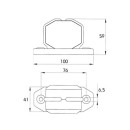 LED Umrissleuchte SUPERPOINT Anbaugehäuse