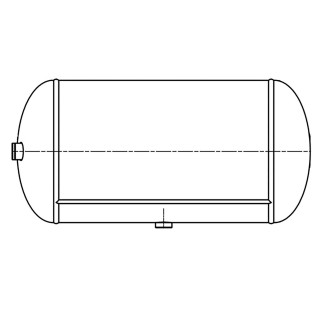 Drucklufttank 30L / 276 x 580 / 15 bar passend für Renault