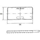 Rückstrahler 94x44mm mit Selbstklebefolie