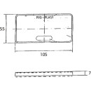 Rückstrahler 105x55mm mit Selbstklebefolie