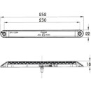 LED Schluss-Umrissleuchte PRO-CAN XL 24 Volt, Lichtleitertechnik