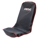 Sonic Sitzabdeckung, schwarz mit Sonic Logo