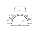 Kotflügel Universal passend für LKW / Anhänger / Traktor B x H x S 460mm x 660mm x 1280mm