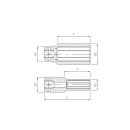 Sonic 1/2 Schlagschraub-Nuss, 12-kant, 78mmL, 24mm