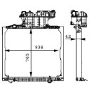 Wasserkühler passend für MAN TGA TGS TGX