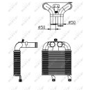 Ladeluftkühler passend für ISUZI D-MAX 01-2006>  - NRF 30365