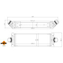 Ladeluftkühler passend für FORD Transit Custom 2.2D 13- NRF 30976