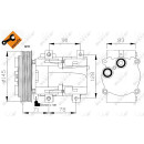 Kompressor passend für FORD Transit 94-06 - NRF 32085