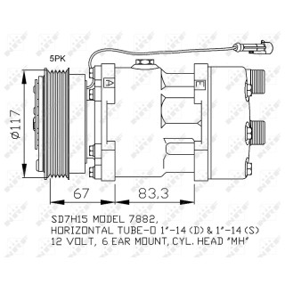 Kompressor passend für CITROEN Jumper 02-  - NRF 32779