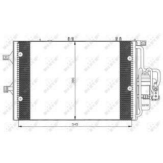 Kondensator passend für OPEL VAUXHALL Combo 01-  - NRF 35529