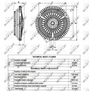 Lüfterkupplung passend für MERCEDES Sprinter 2.3D 95- NRF 49530