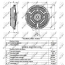 Lüfterkupplung passend für MERCEDES T2 2.9D 77- NRF 49533