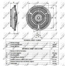 Lüfterkupplung passend für MERCEDES Sprinter 2.9D 95- NRF 49536