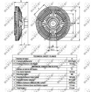 Lüfterkupplung passend für NISSAN Cabstar 3.0D 99- NRF 49551